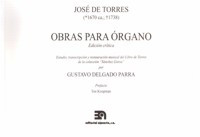 OBRAS PARA ORGANO DE JOSE DE TORRES VOL I