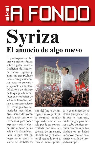 SYRIZA. EL ANUNCIO DE ALGO NUEVO