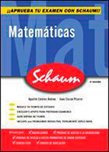 CUTR MATEMATICAS SCHAUM SELECTIVIDAD - CURSO CERO (CASTELLAN