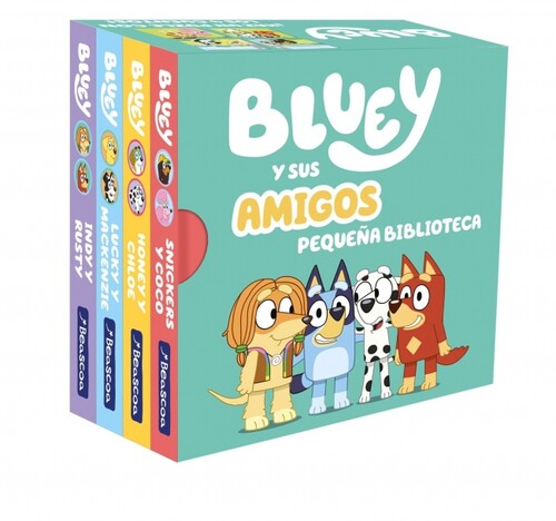 BLUEY. LIBRO JUGUETE - BLUEY Y SUS AMIGOS. PEQUEA BIBLIOTEC