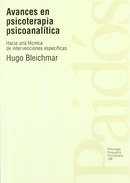 AVANCES EN PSICOTERAPIA PSICOANALITICA
