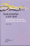 QUE ENSE�AR Y POR QUE