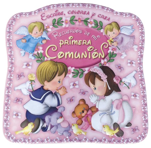 RECUERDOS DE MI PRIMERA COMUNION ROSA
