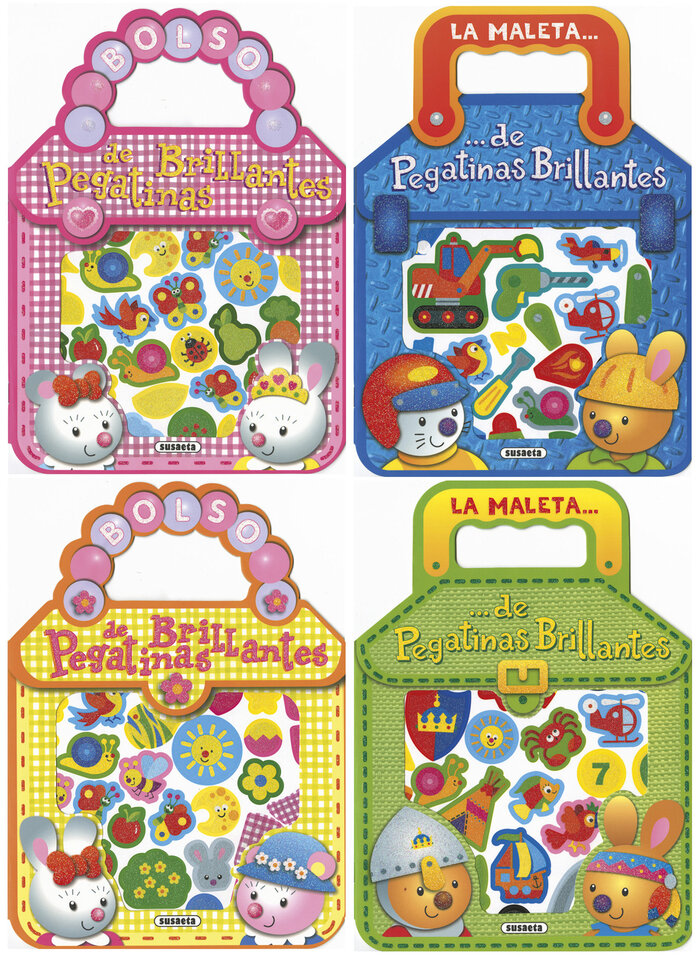 PEGATINAS VIAJERAS (4 TITULOS)