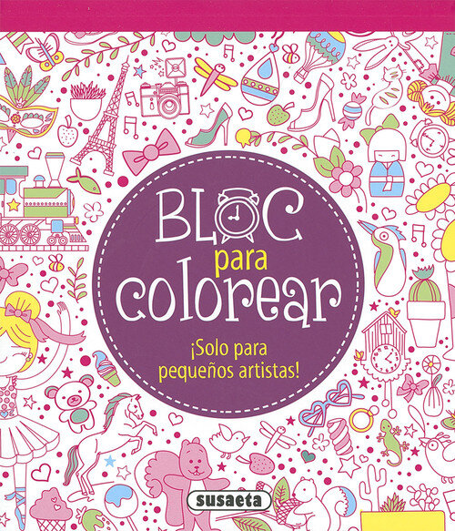 BLOC PARA COLOREAR ROSA