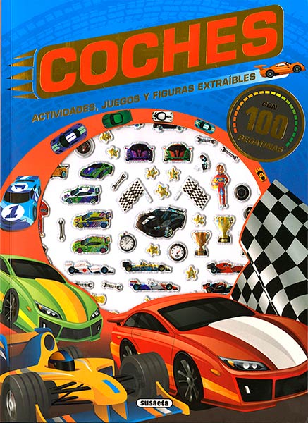 COCHES CON 100 PEGATINAS