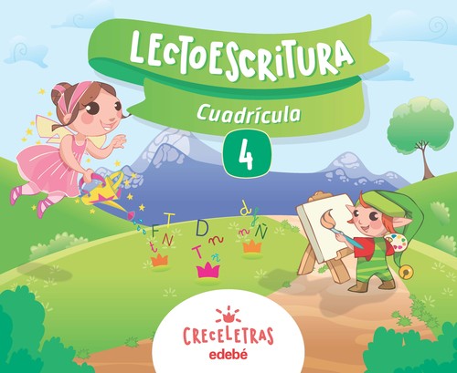 CRECELETRAS 4 LECTOESCRITURA CUADRICULA