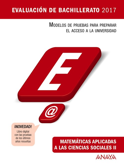 MATEMATICAS II CCSS EVALUACION BACH. 2017