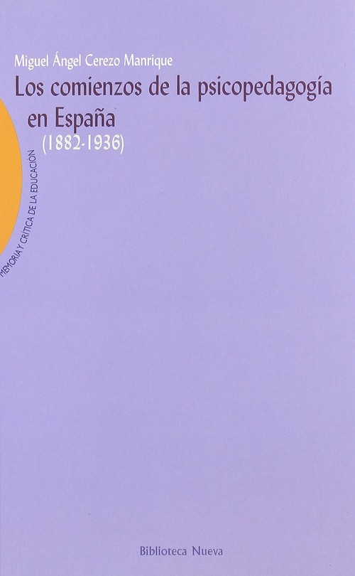 COMIENZOS PSICOPEDAGOGIA ESPA�A