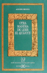 OTRA MANERA DE LEER EL QUIJOTE