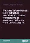 FACTORES DETERMINANTES DE LA ESTRUCTURA FINANCIERA