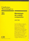 CUADERNOS MET,21-MET,ANALISIS COMPARATIV