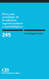 CIS 245 PARA UNA SOCIOLOGIA DE LA INFANCIA