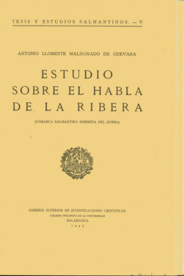 ESTUDIO SOBRE EL HABLA DE LA RIBERA (COMARCA SALMANTINA RIBE