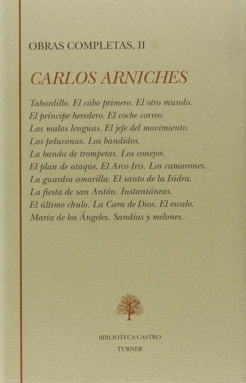 OBRAS COMPLETAS II, CARLOS ARNICHES