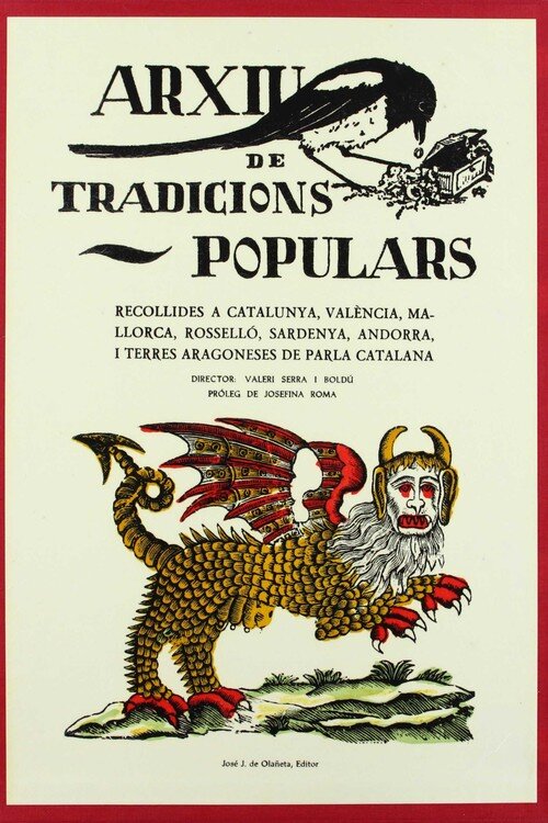 ARXIU DE TRADICIONS POPULARS RECOLLIDES A CATALUNYA, VALENCI