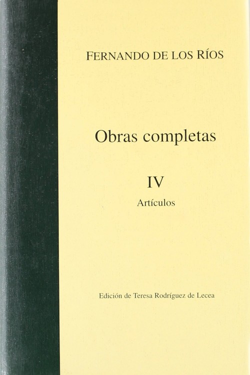 OBRAS COMPLETAS F, DE LOS RIOS II