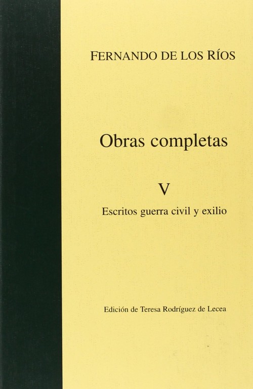 OBRAS COMPLETAS F, DE LOS RIOS V