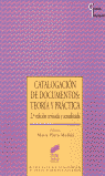 CATALOGACION DE DOCUMENTOS, LA