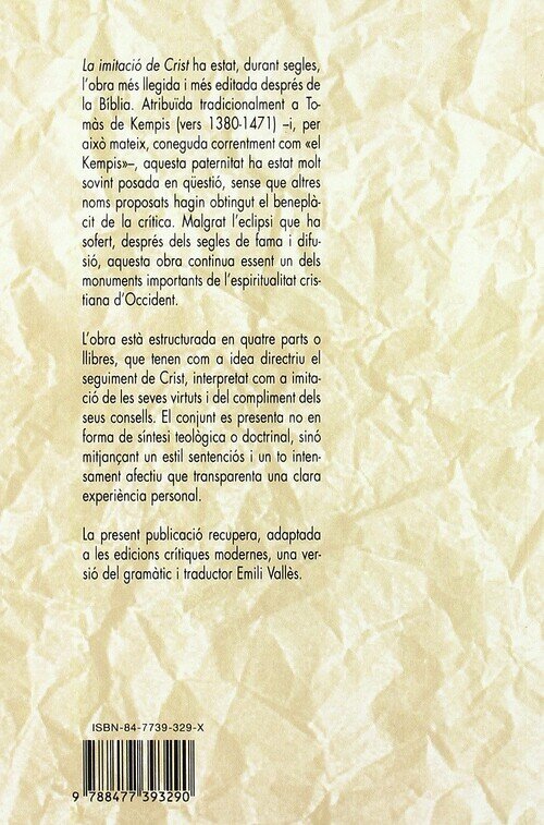 IMITACION DE CRISTO,LA