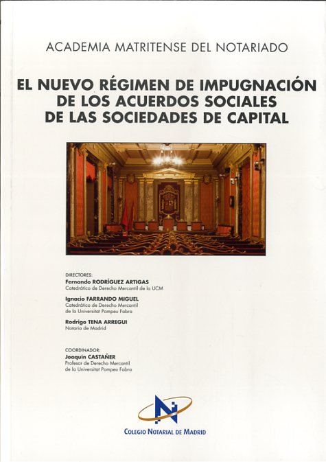 NUEVO REGIMEN DE IMPUGNACION DE LOS ACUERDOS SOCIALES