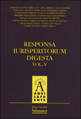 RESPONSA IURISPERITORUM DIGESTA, VOL. V