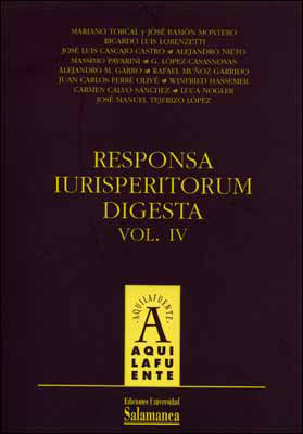 RESPONSA IURISPERITORUM DIGESTA, VOL. IV