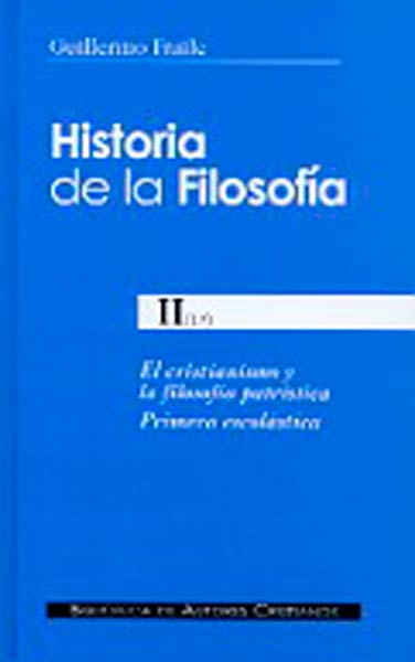 HISTORIA DE LA FILOSOFIA II(1�).CRISTIANISMO Y FILOSOFIA