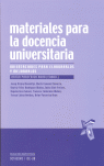 MATERIALES PARA LA DOCENCIA UNIVERSITARIA