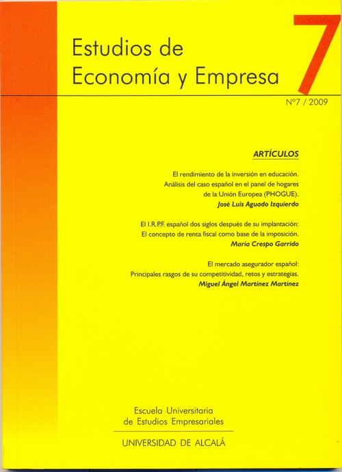 ESTUDIOS DE ECONOMIA Y EMPRESA. N�7/ 2009