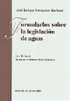 FORMULARIOS SOBRE LEGISLAC.AGUAS