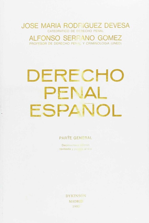 DERECHO PENAL ESPAOL