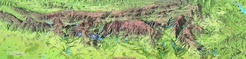 SIERRA Y CA�ONES DE GUARA - MAPA PANORAMICO