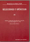 RELECCIONES Y OPUSCULOS VOL I