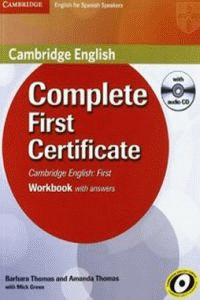 COMPLETE FIRST CERTIFICATE FOR SPANISH SPEAKERS WORKBOOK WI