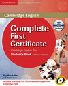 COMPLETE FIRST CERTIFICATE FOR SPANISH SPEAKERS WORKBOOK WIT