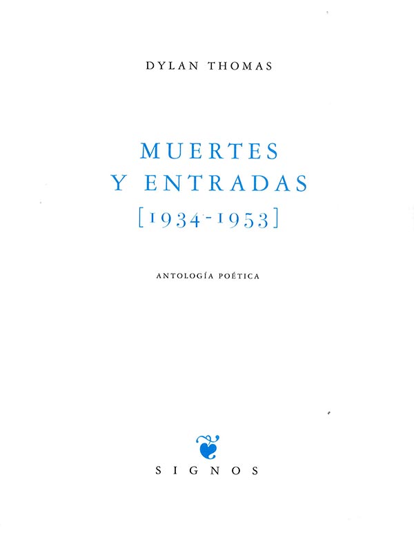 MUERTES Y ENTRADAS-ANTOLOGIA