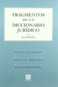 FRAGMENTOS DE UN DICCION.JURIDICO