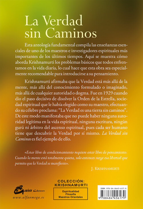 VERDAD SIN CAMINOS, LA