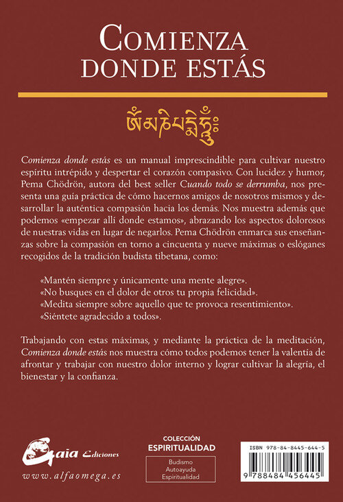 COMIENZA DONDE ESTAS. GUIA PARA VIVIR COMPASIVAMENTE
