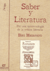 SABER Y LITERATURA. POR UNA EPISTEMOLOGIA DE LA CRITICA LITE