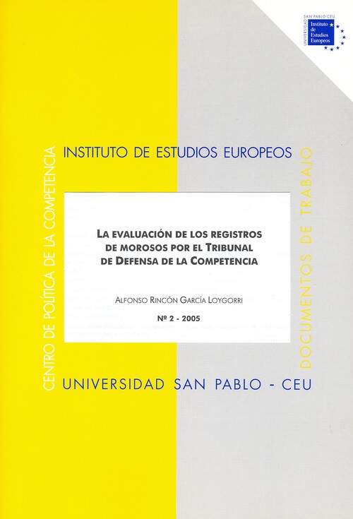 EVALUACION DE LOS REGISTROS DE MOROSOS POR EL TRIBUNAL DE DE