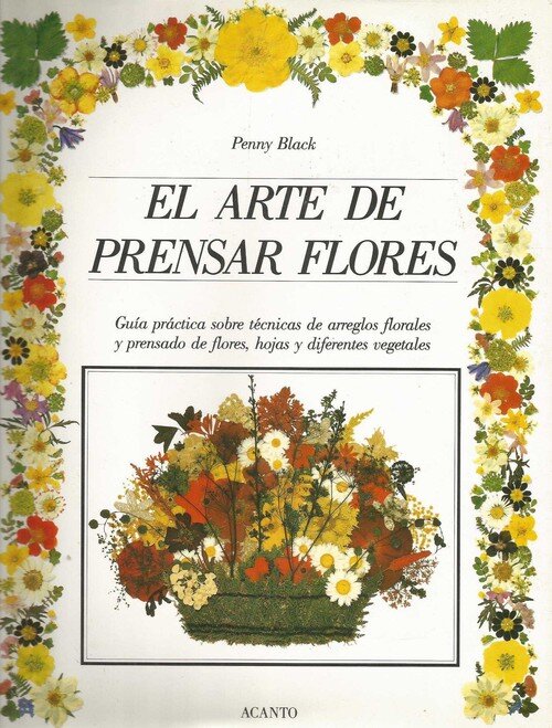 ARTE DE PRENSAR FLORES ACANTO