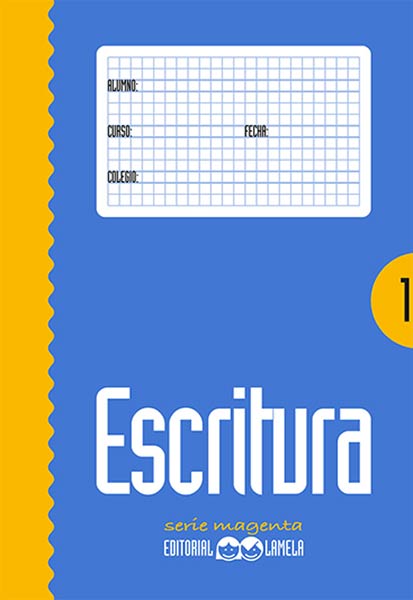 ESCRITURA 1-SERIE MAGENTA-PACK 10 (PAUTA 8MM)