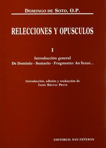 RELECCIONES Y OPUSCULOS VOL I