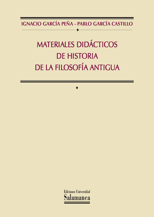 MATERIALES DIDACTICOS DE HISTORIA DE LA FILOSOFIA ANTIGUA