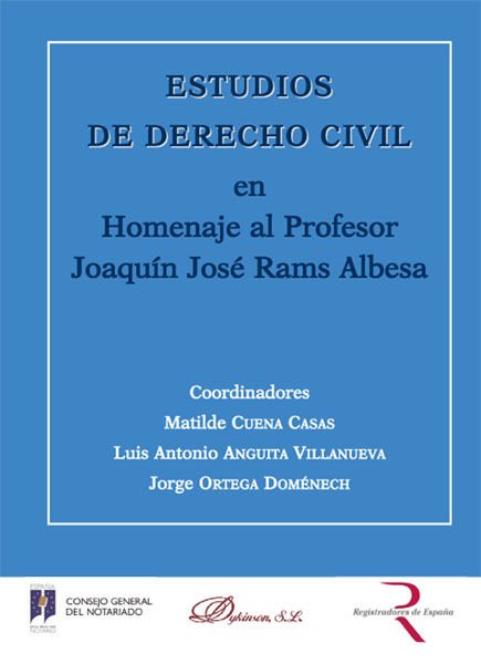 ESTUDIOS DE DERECHO CIVIL EN HOMENAJE AL PROFESOR JOAQUIN JO