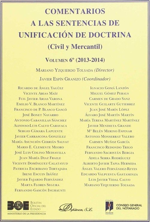 COMENTARIOS A LAS SENTENCIAS DE UNIFICACION DE DOCTRINA. CIV