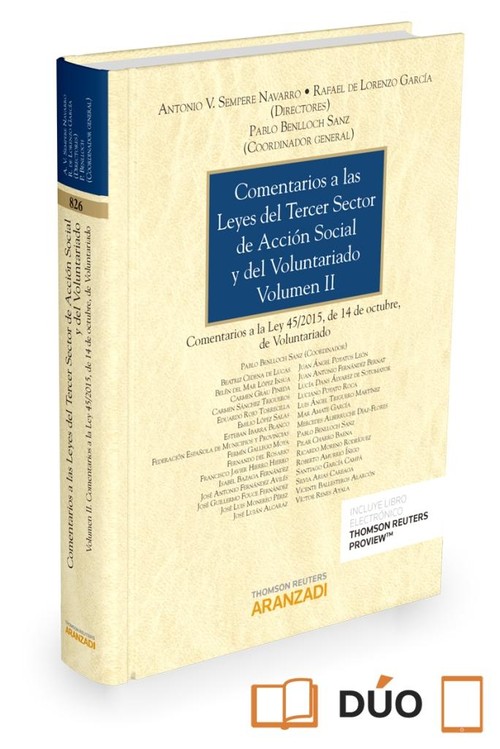 COMENTARIOS A LAS LEYES DEL TERCER SECTOR DE ACCION SOCIAL Y