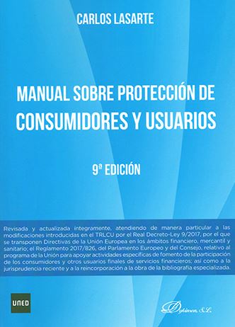 MANUAL SOBRE PROTECCION DE CONSUMIDORES Y USUARIOS